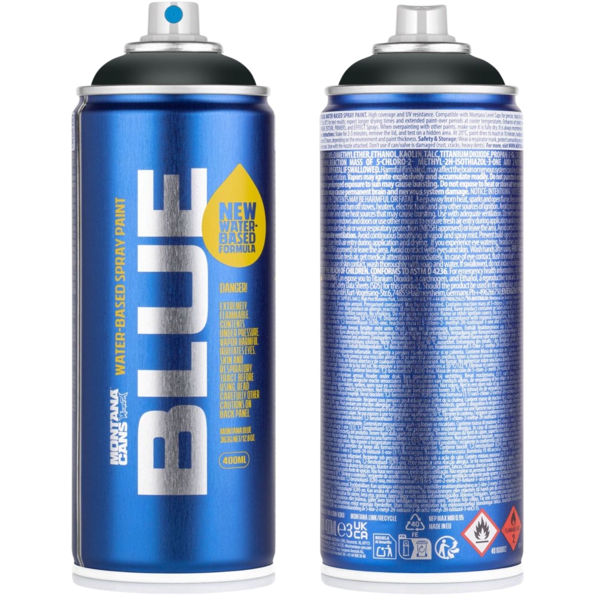 Montana BLUE Sprey Boya 400ml Anthracite BLUE 7080