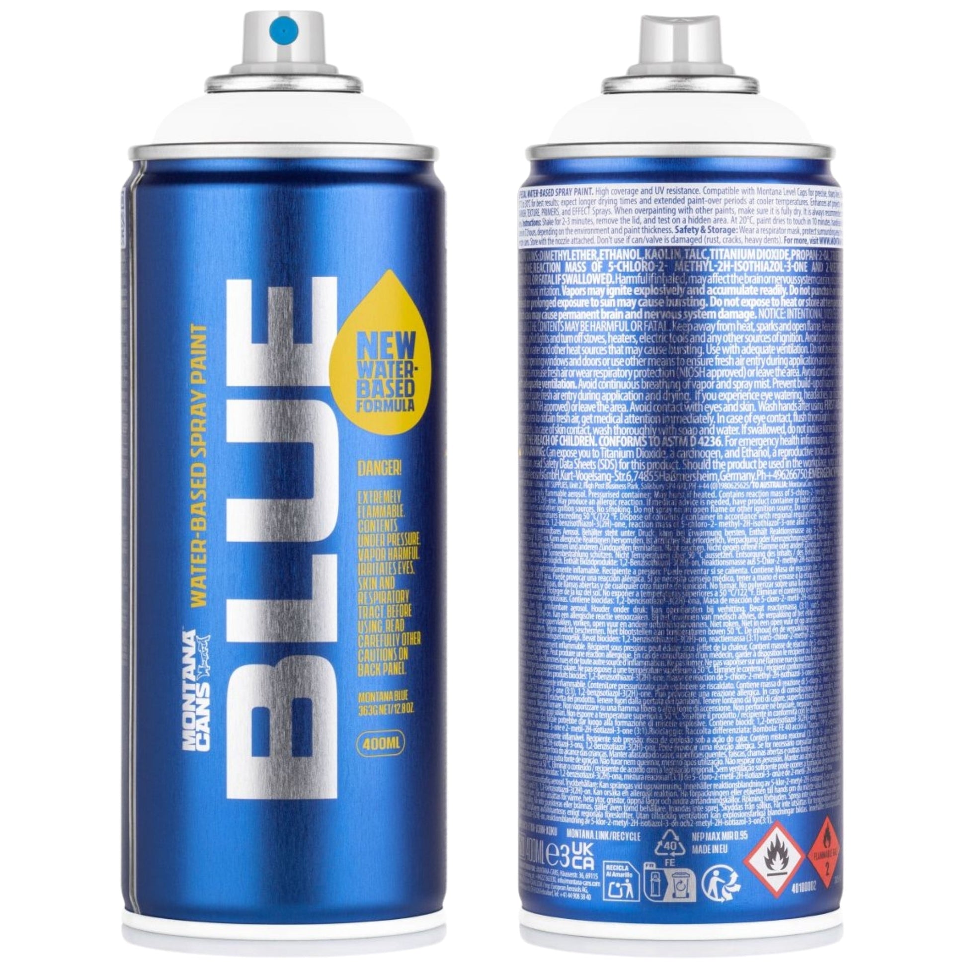 Montana BLUE Sprey Boya 400ml White BLUE 9100