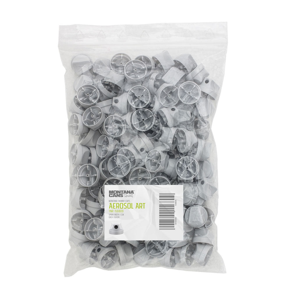 Montana Skinny Aerosol Art Sprey Başlığı, Gri/Siyah, (Püskürtme Genişliği:1cm)