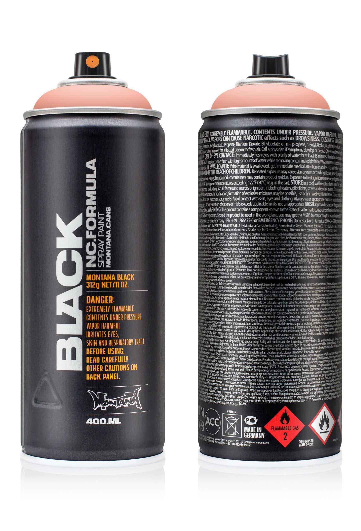 Montana Black Sprey Boya 400ml Mr. Crab BLK3220