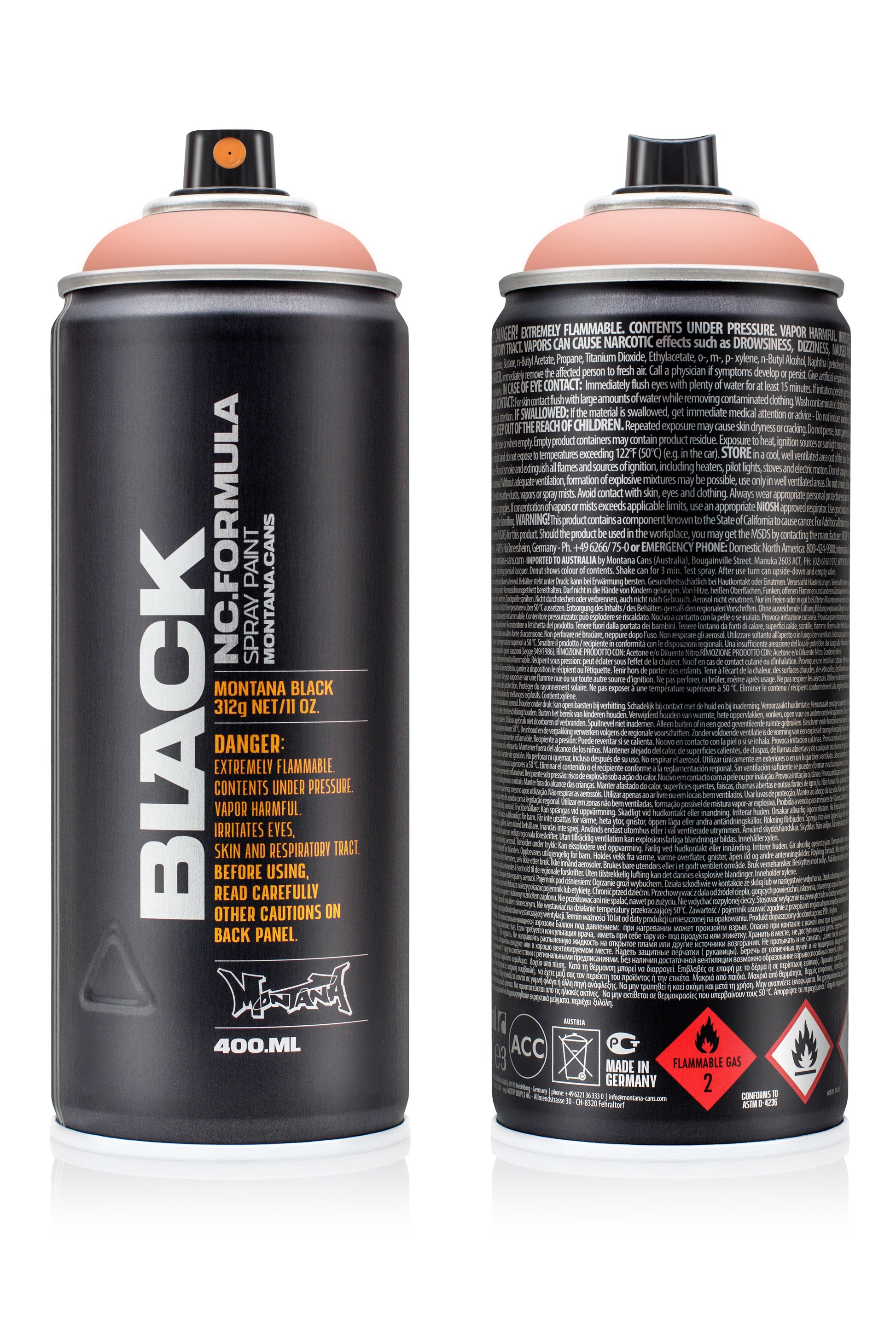 Montana Black Sprey Boya 400ml Mr. Crab BLK3220