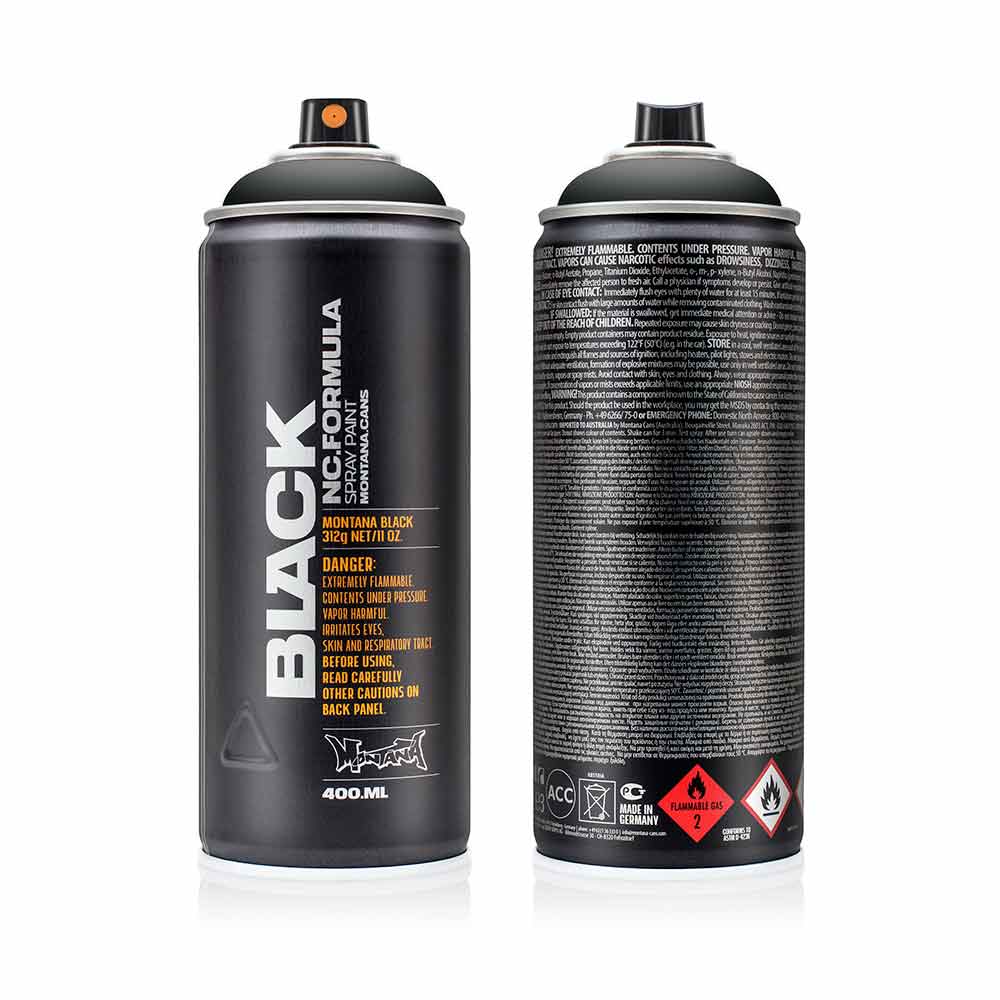 Montana Black Sprey Boya 400ml Black BLK9001