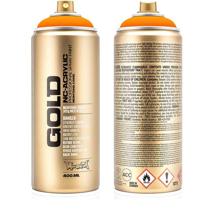 Montana Gold Akrilik Sprey Boya 400ml Power Orange (Fluo) F2000