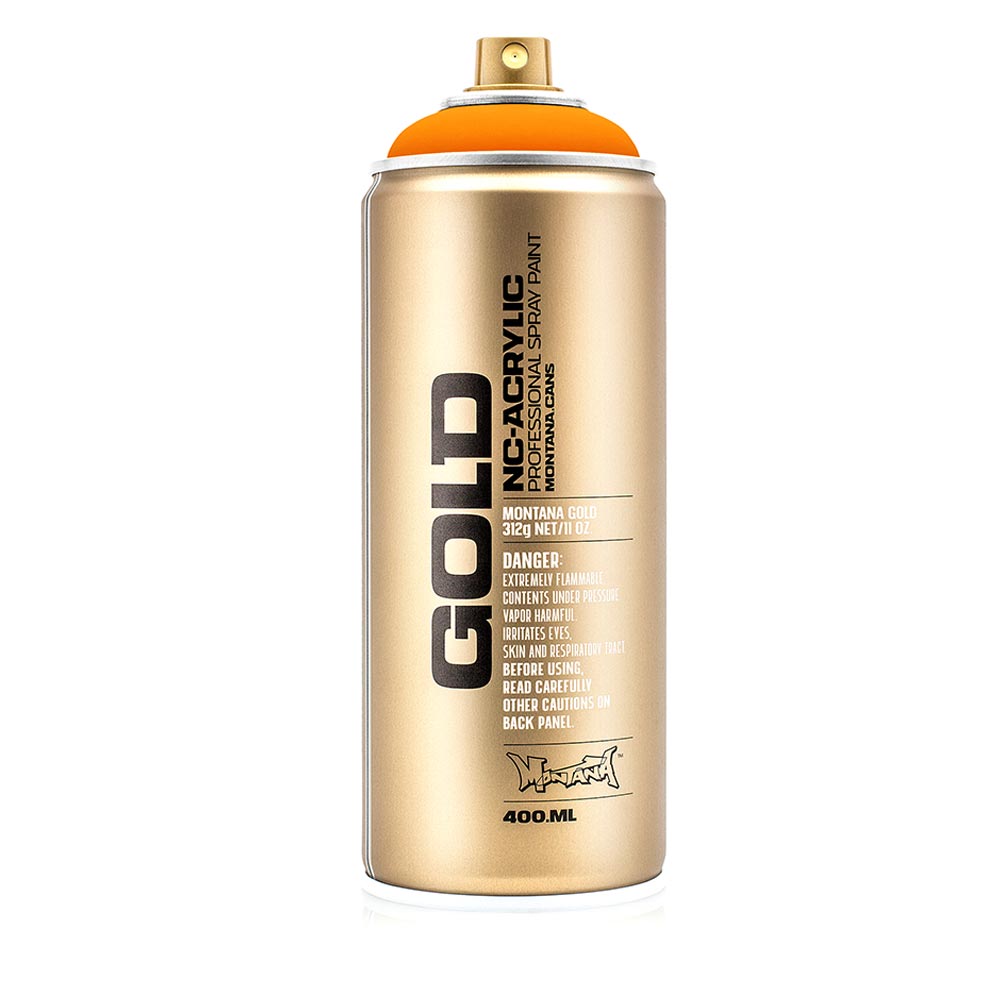 Montana Gold Akrilik Sprey Boya 400ml Power Orange (Fluo) F2000