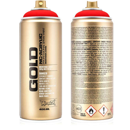 Montana Gold Akrilik Sprey Boya 400ml Fire Red (Fluo) F3000