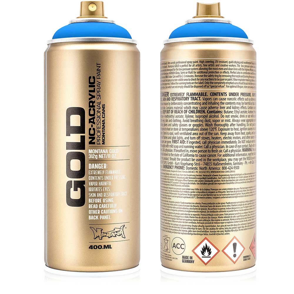 Montana Gold Akrilik Sprey Boya 400ml Flame Blue (Fluo) F5000