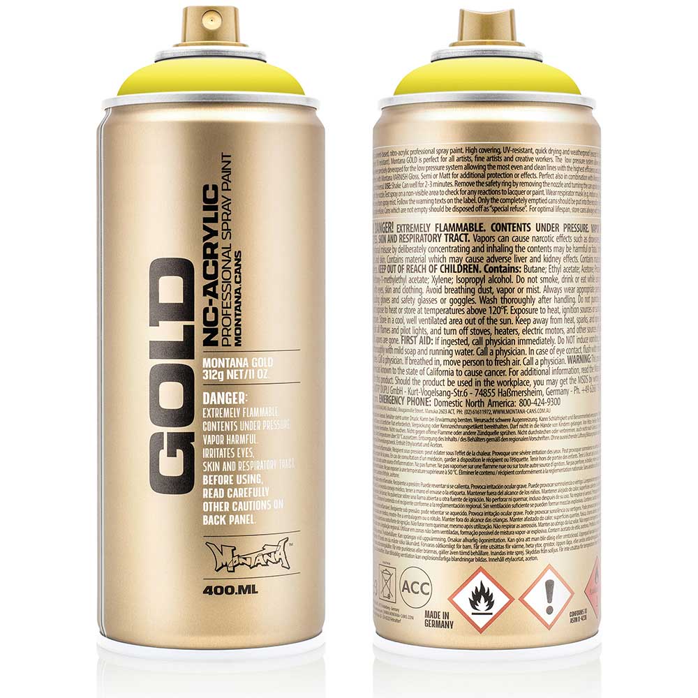 Montana Gold Akrilik Sprey Boya 400ml Brimstone 1110