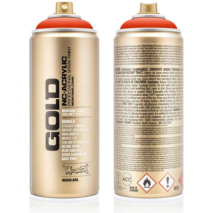 Montana Gold Akrilik Sprey Boya 400ml Red Orange 2090