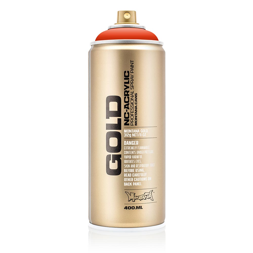 Montana Gold Akrilik Sprey Boya 400ml Red Orange 2090