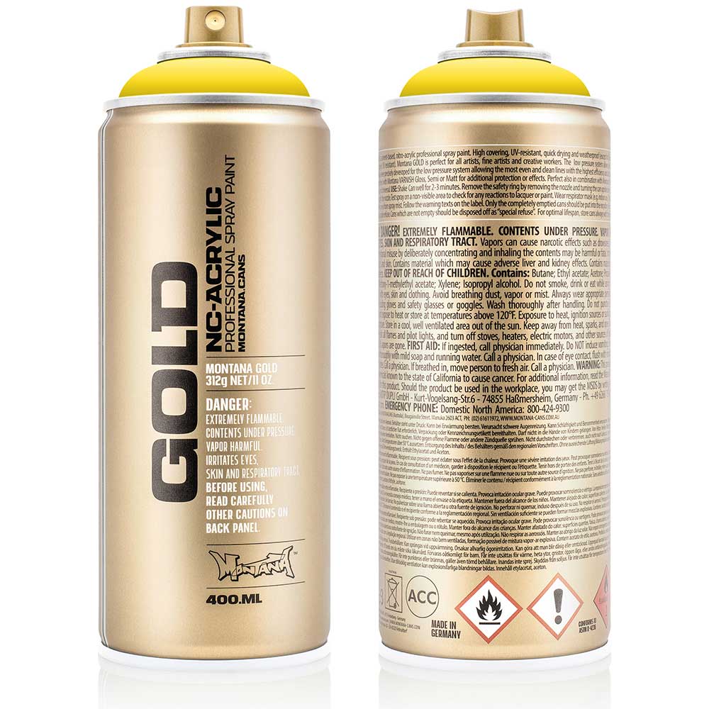 Montana Gold Akrilik Sprey Boya 400ml Shock Yellow Light S1000