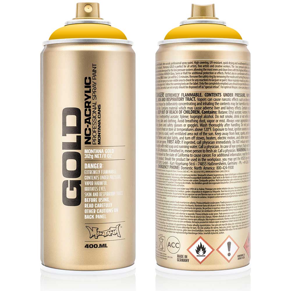 Montana Gold Akrilik Sprey Boya 400ml Shock Yellow S1010