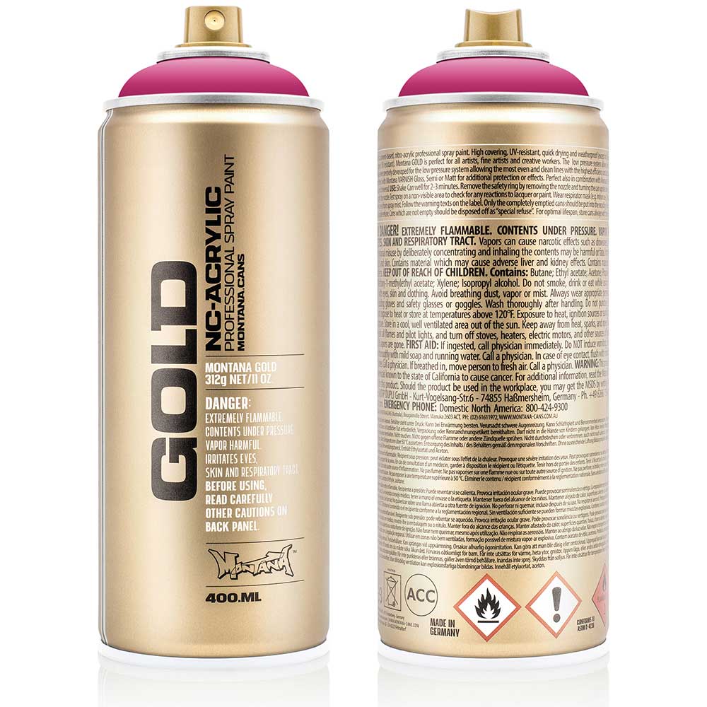 Montana Gold Akrilik Sprey Boya 400ml Shock Pink S4010