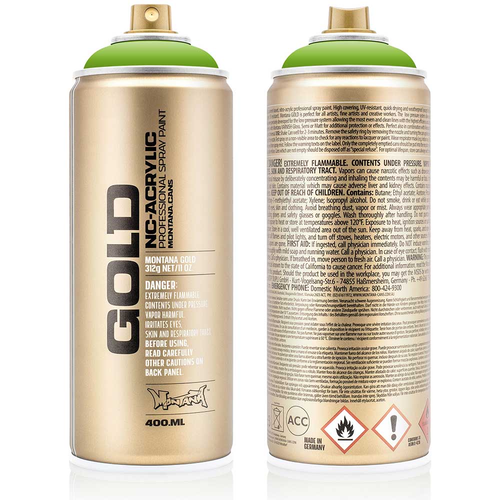 Montana Gold Akrilik Sprey Boya 400ml Shock Green Light S6000