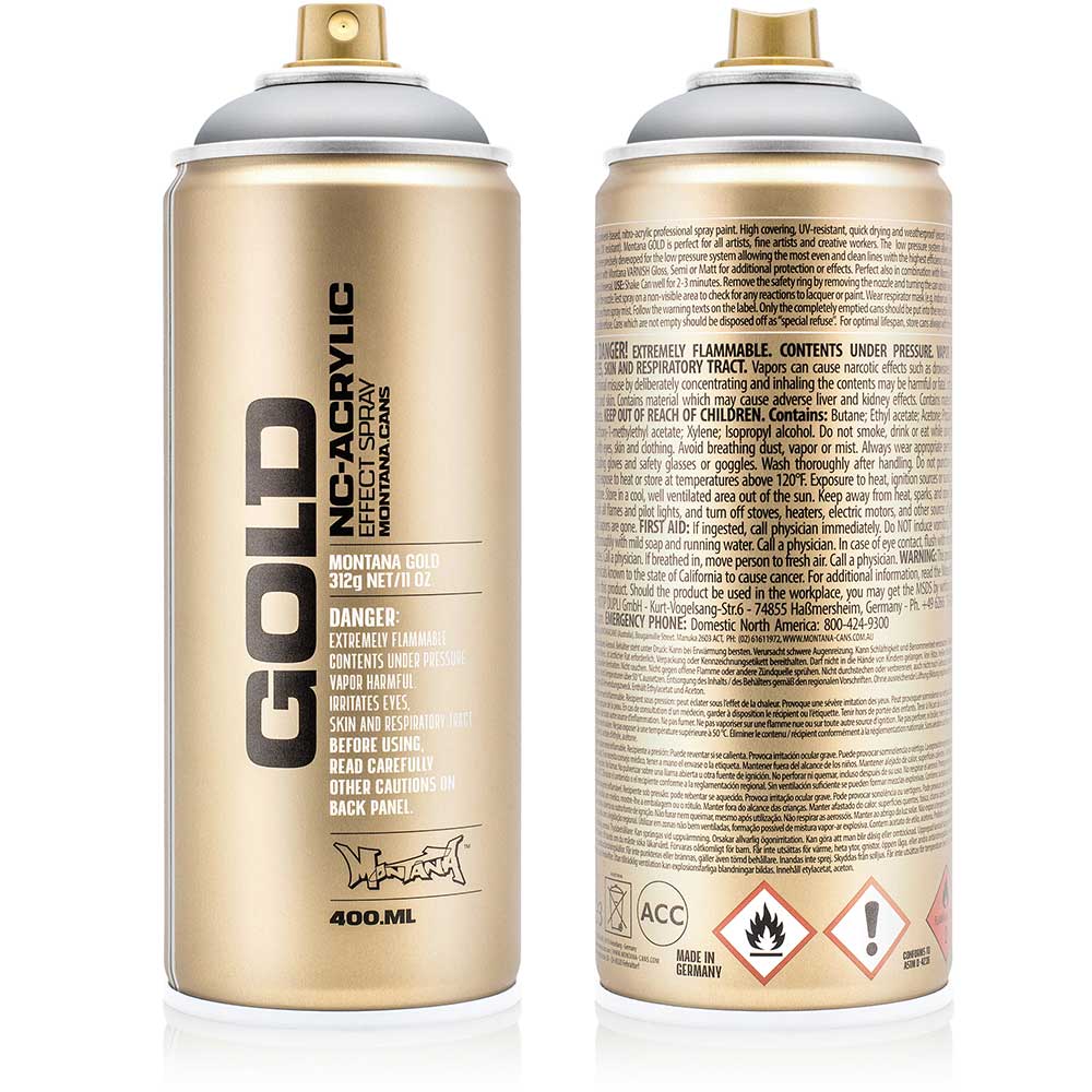Montana Gold Akrilik Sprey Boya 400ml Silver Matt M1100