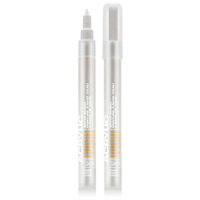 Montana Akrilik Markör Extra İnce Uç 0.7mm Shock White Pure S9100