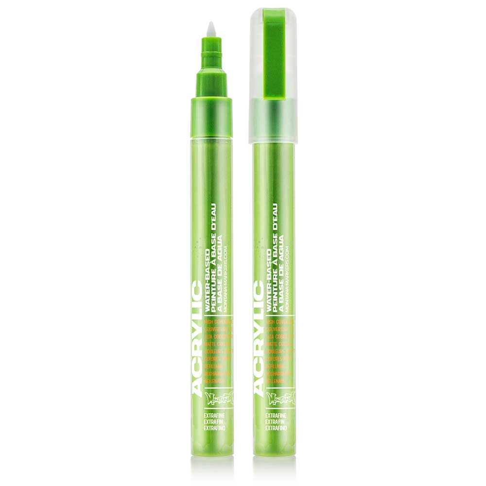 Montana Akrilik Markör Extra İnce Uç 0.7mm Shock Green Light S6000
