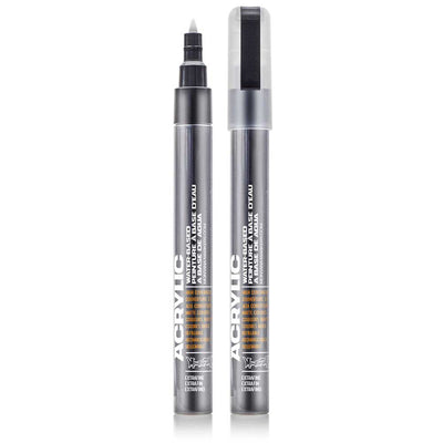 Montana Akrilik Markör Extra İnce Uç 0.7mm Shock Black S9000