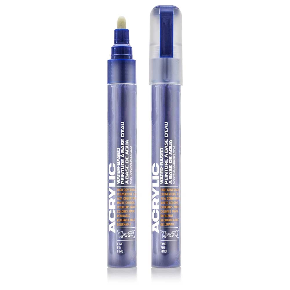 Montana Akrilik Markör İnce Uç 2mm Shock Blue Dark S5020