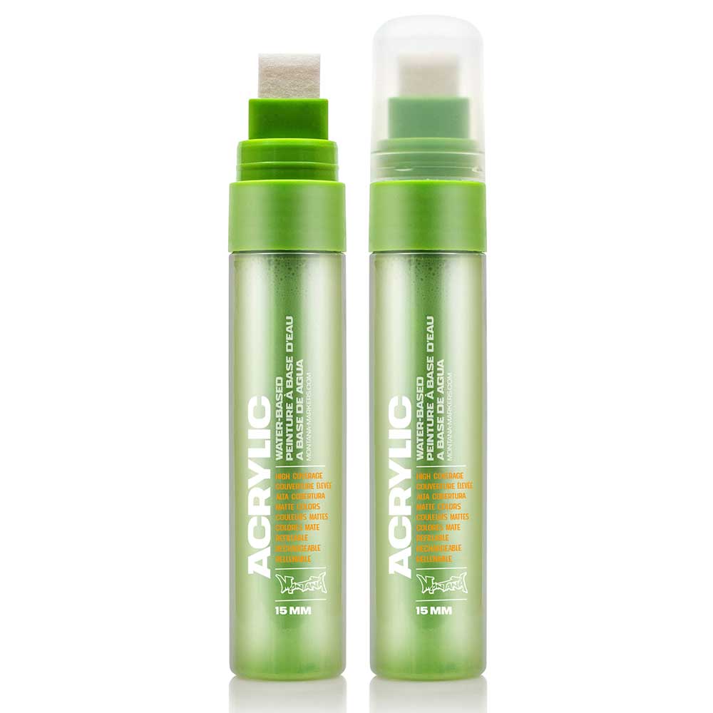 Montana Akrilik Markör Standart Uç 15mm Shock Green Light S6000