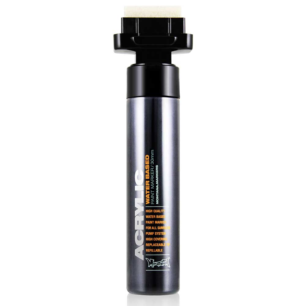 Montana Akrilik Markör Geniş Uç 30mm Shock Black S9000