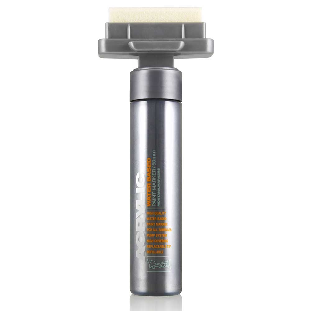 Montana Akrilik Markör Extra Geniş Uç 50mm Silver Matt M1100
