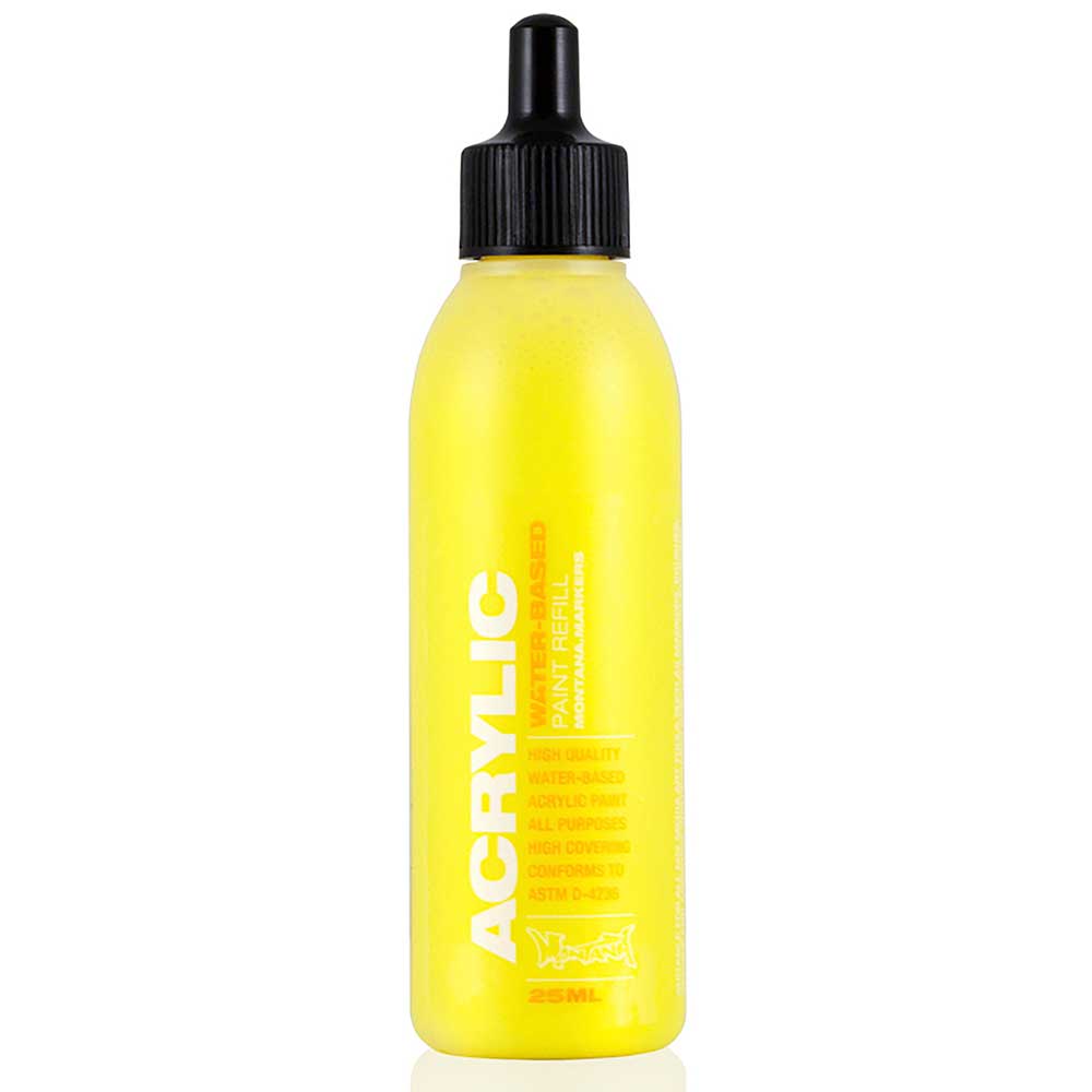 Montana Acrylic Refill 25ml Shock Yellow Light S1000 Akrilik Boya Mürekkebi