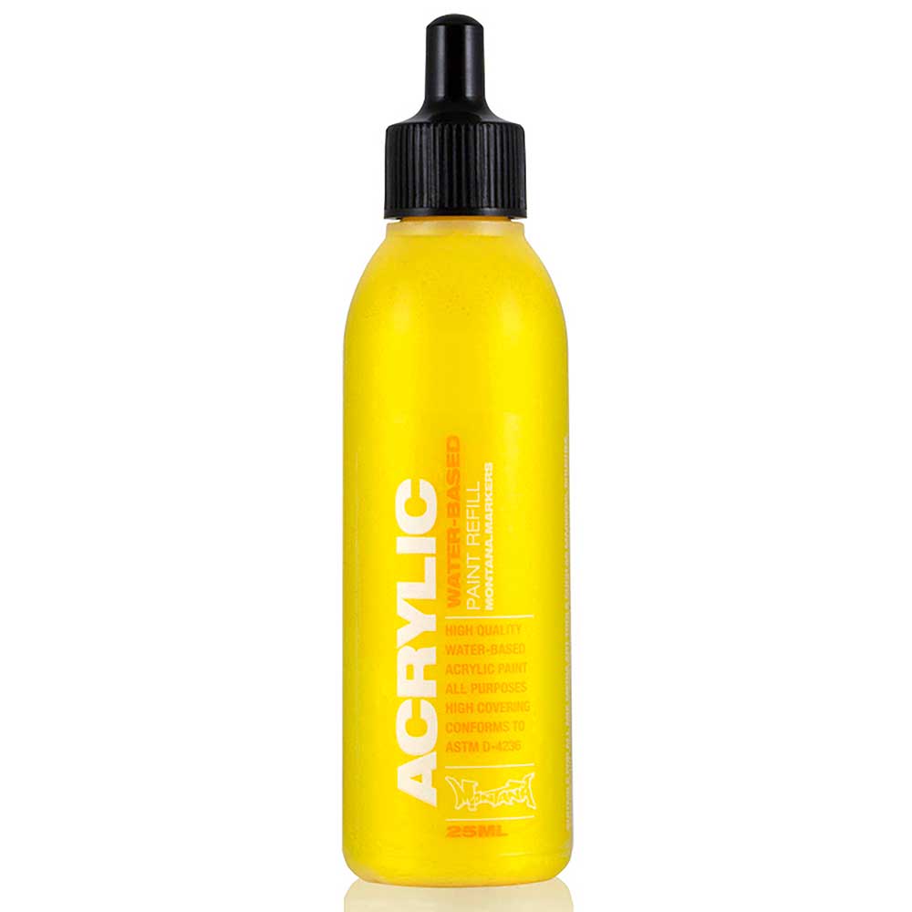 Montana Acrylic Refill 25ml Shock Yellow S1010 Akrilik Boya Mürekkebi