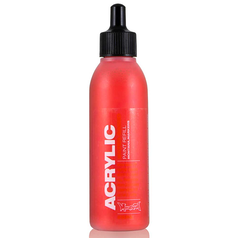 Montana Acrylic Refill 25ml Shock Red S3000 Akrilik Boya Mürekkebi