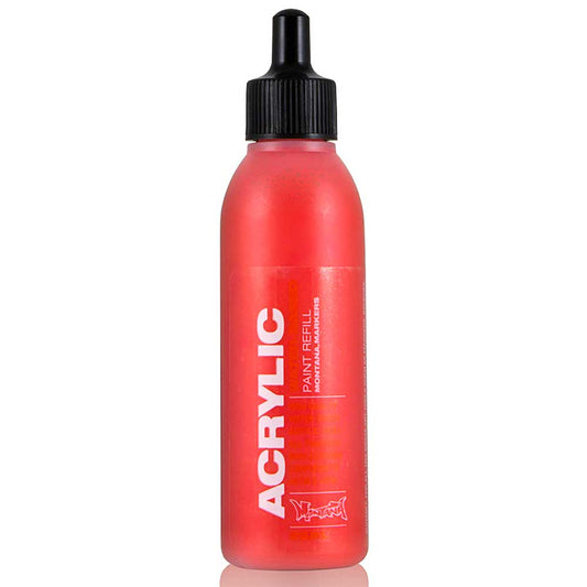 Montana Acrylic Refill 25ml Shock Red S3000 Akrilik Boya Mürekkebi
