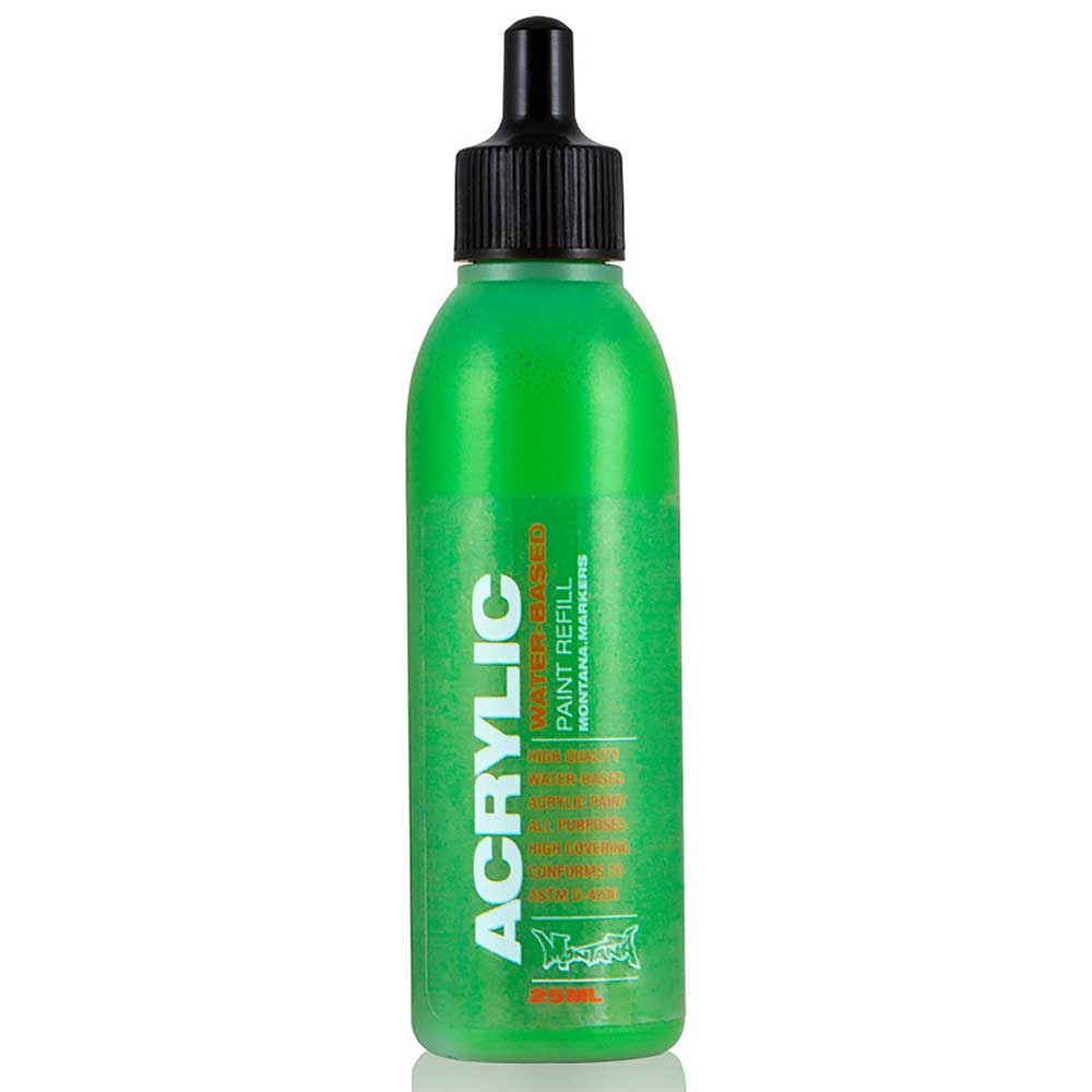 Montana Acrylic Refill 25ml Shock Green S6010 Akrilik Boya Mürekkebi