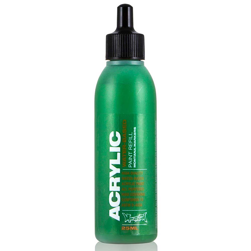 Montana Acrylic Refill 25ml Shock Green Dark S6020 Akrilik Boya Mürekkebi
