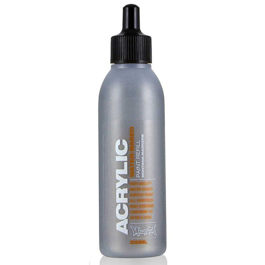 Montana Acrylic Refill 25ml Silver Matt M1100 Akrilik Boya Mürekkebi