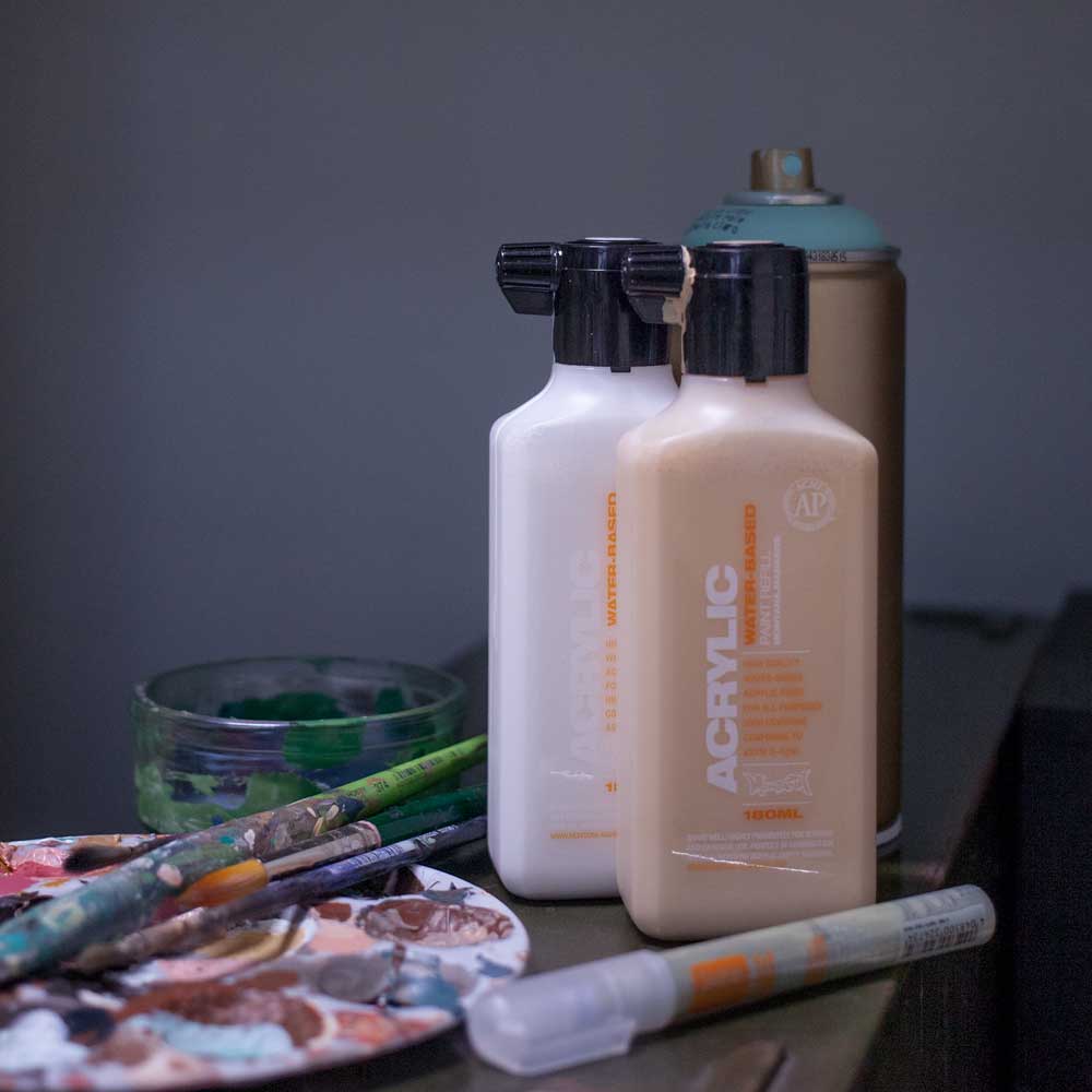 Montana Acrylic Refill 180ml Shock Orange S2010 Akrilik Boya Mürekkebi