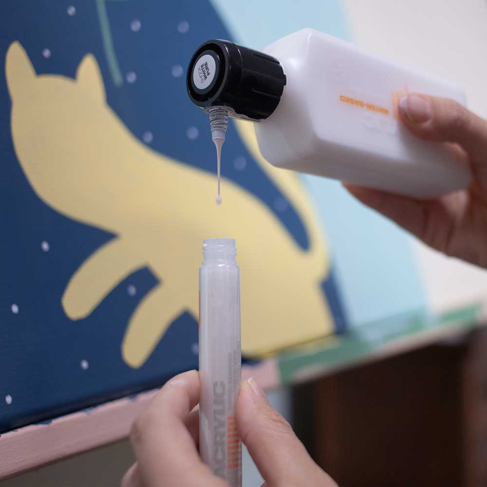 Montana Acrylic Refill 180ml Shock Orange Dark S2020 Akrilik Boya Mürekkebi