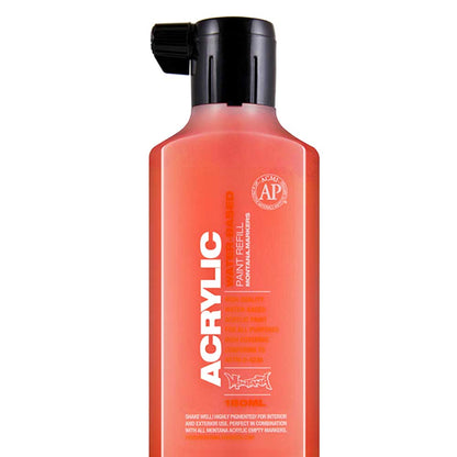 Montana Acrylic Refill 180ml Shock Orange Dark S2020 Akrilik Boya Mürekkebi