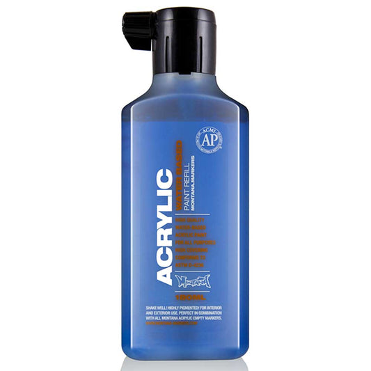 Montana Acrylic Refill 180ml Shock Blue S5010 Akrilik Boya Mürekkebi