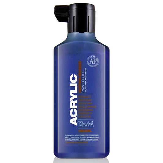 Montana Acrylic Refill 180ml Shock Blue Dark S5020 Akrilik Boya Mürekkebi