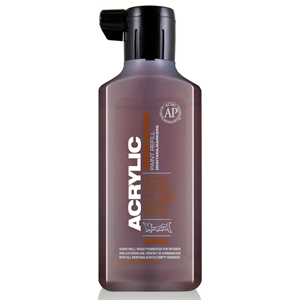 Montana Acrylic Refill 180ml Shock Brown S8010 Akrilik Boya Mürekkebi