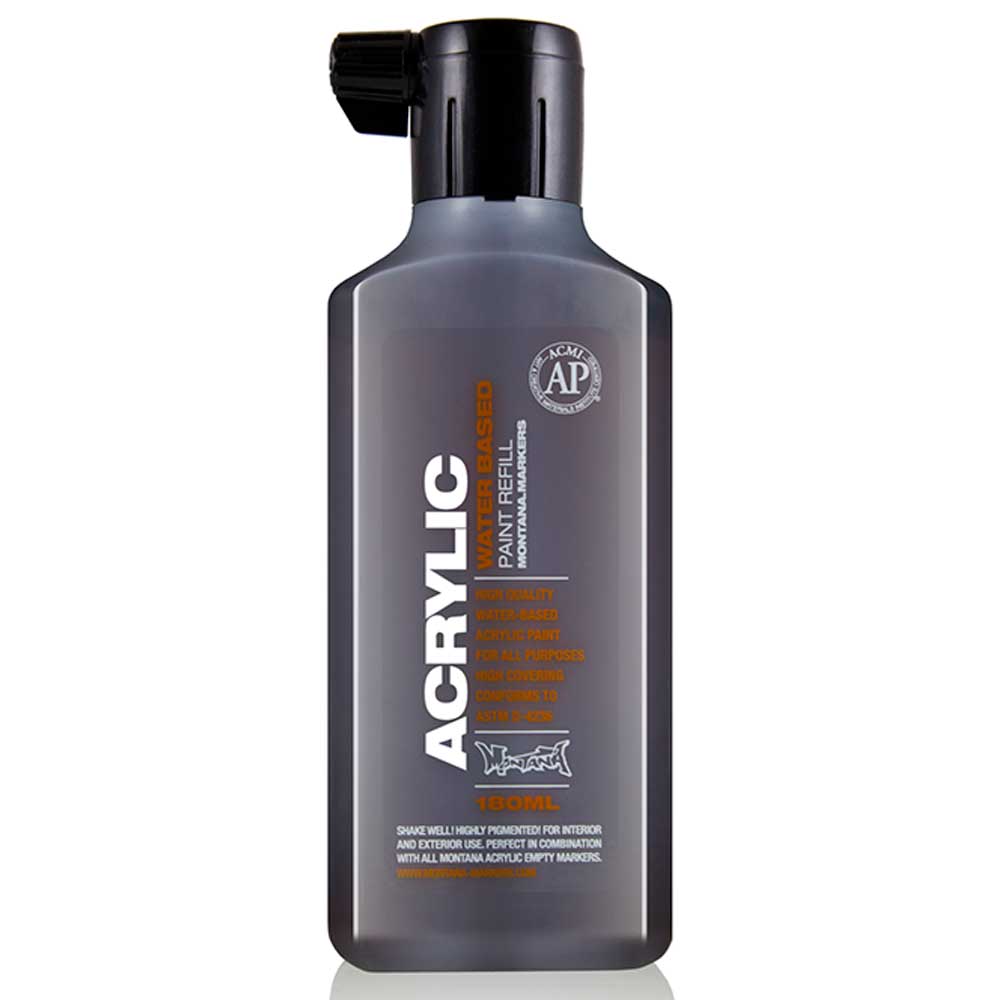 Montana Acrylic Refill 180ml Shock Brown Dark S6020 Akrilik Boya Mürekkebi