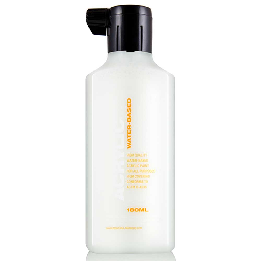Montana Acrylic Refill 180ml Shock White Pure S9100 Akrilik Boya Mürekkebi
