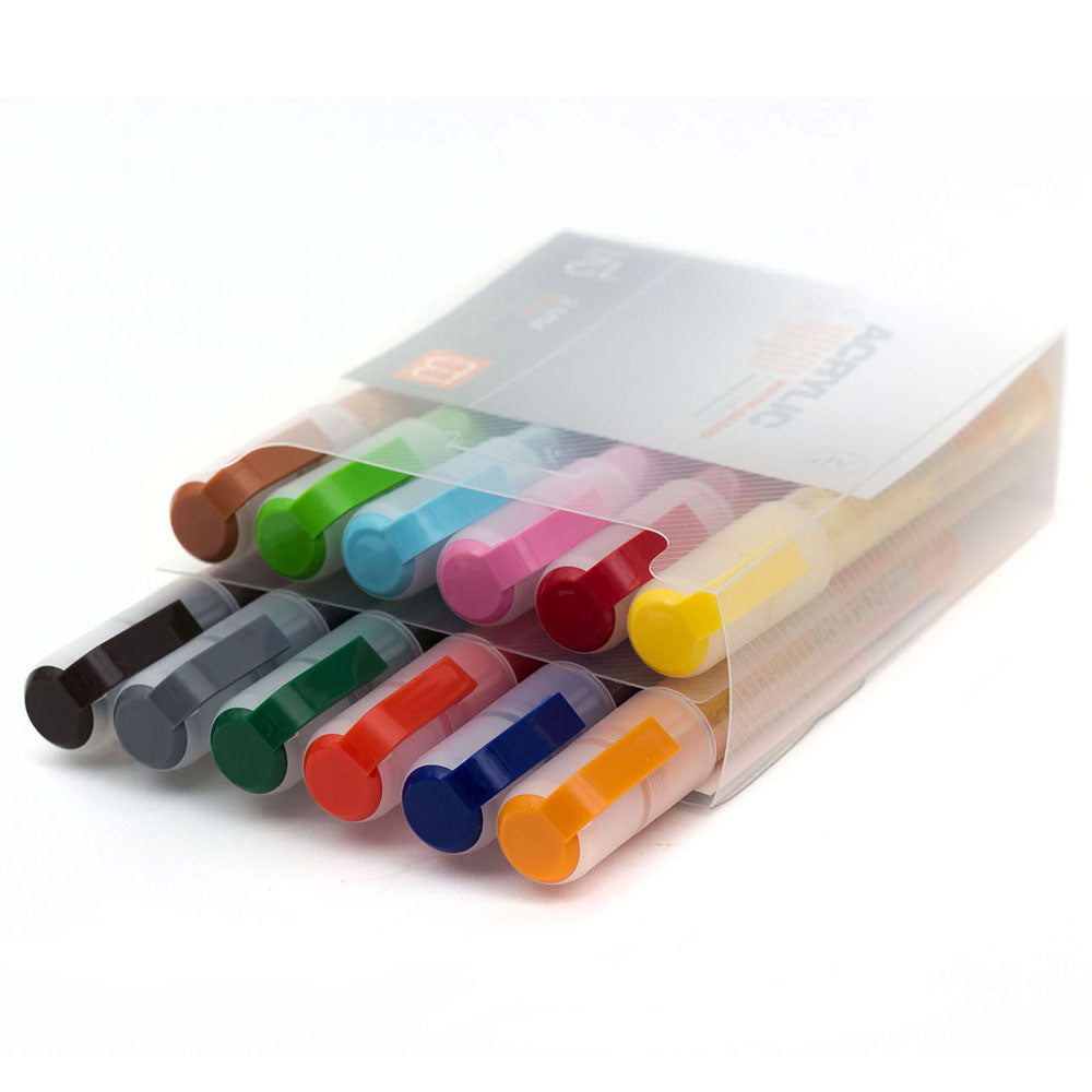 Montana Akrilik Markör İnce Uç 2mm Set B (12 renk)