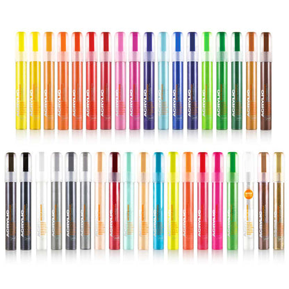 Montana Akrilik Markör İnce Uç 2mm Power Orange (Fluo) F2000