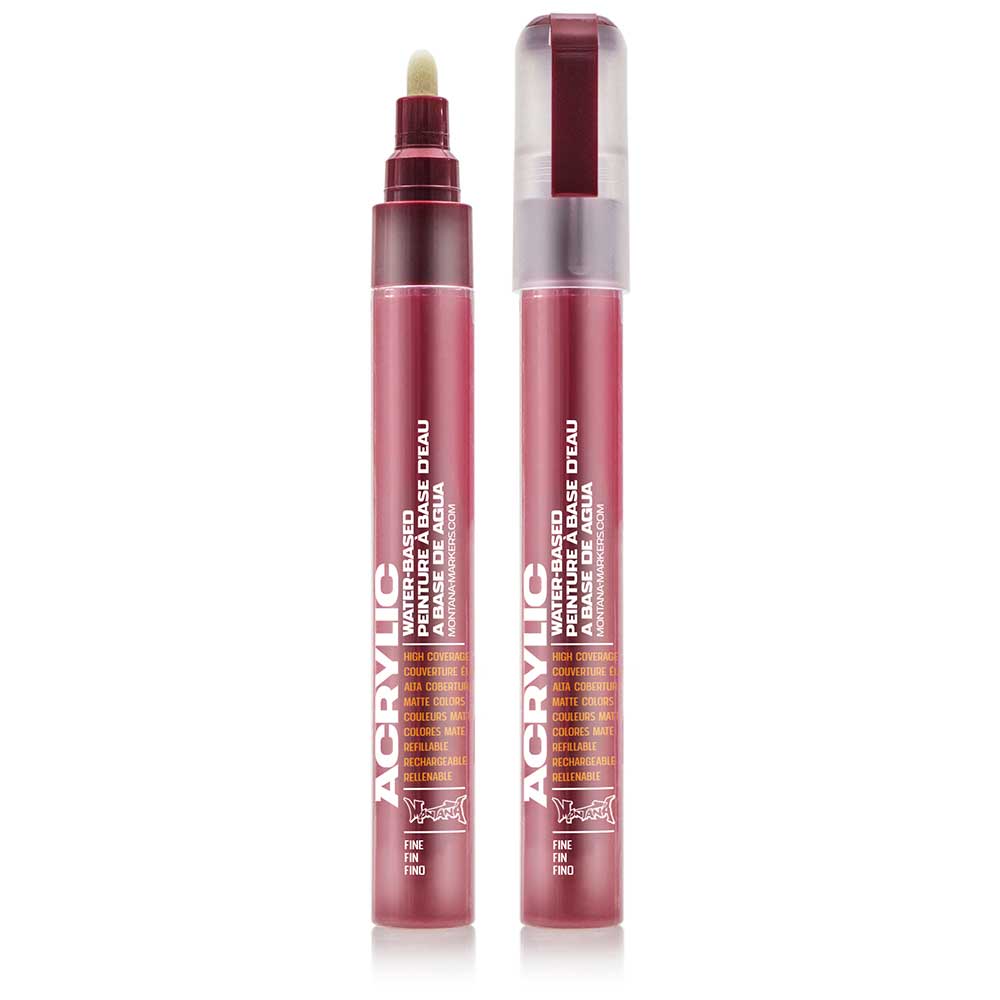 Montana Akrilik Markör İnce Uç 2mm Royal Red 3060