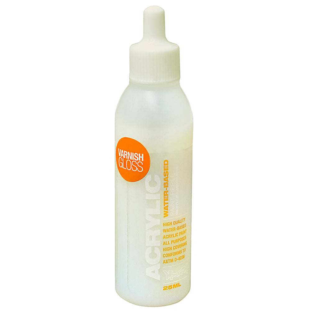 Montana Acrylic Refill Gloss Varnish 25 ml VG1000 küçük şişe ön cephe