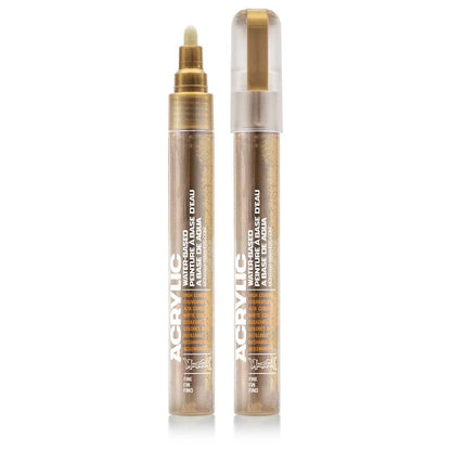 Montana Akrilik Markör İnce Uç 2mm Gold Matt M3010