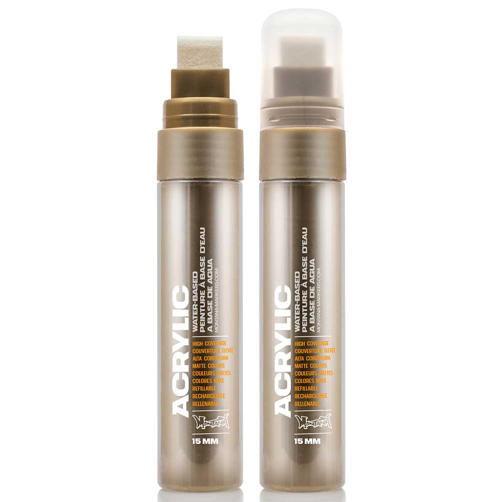 Montana Akrilik Markör Standart Uç 15mm Gold Matt M3010