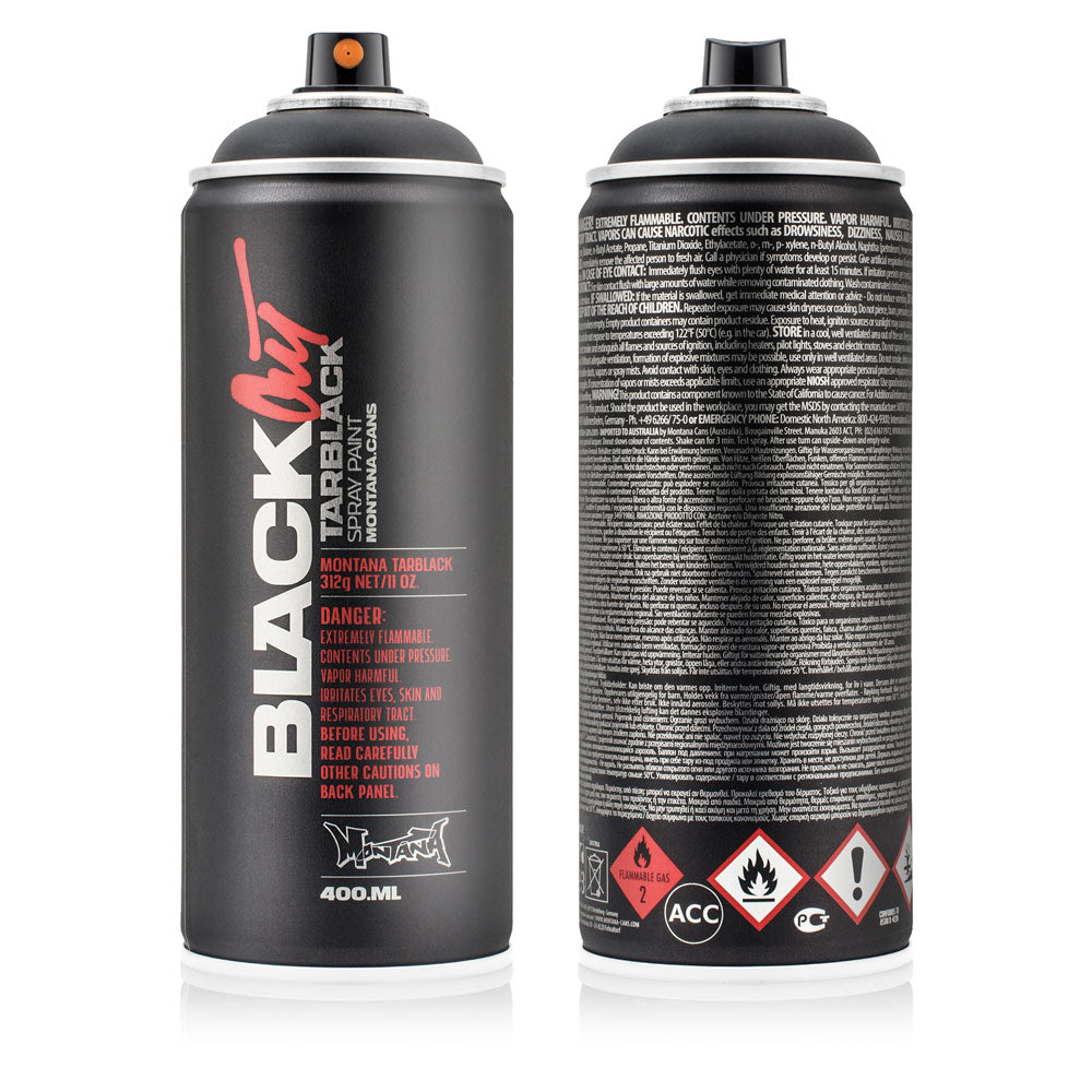 Montana Black Sprey Boya 400ml Blackout Tarblack BLK90505