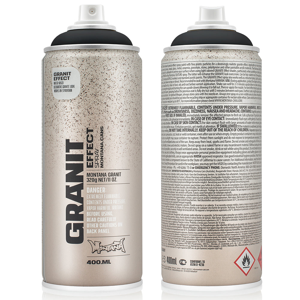 Montana Effect Granit Sprey Boya 400ml Black EG9000
