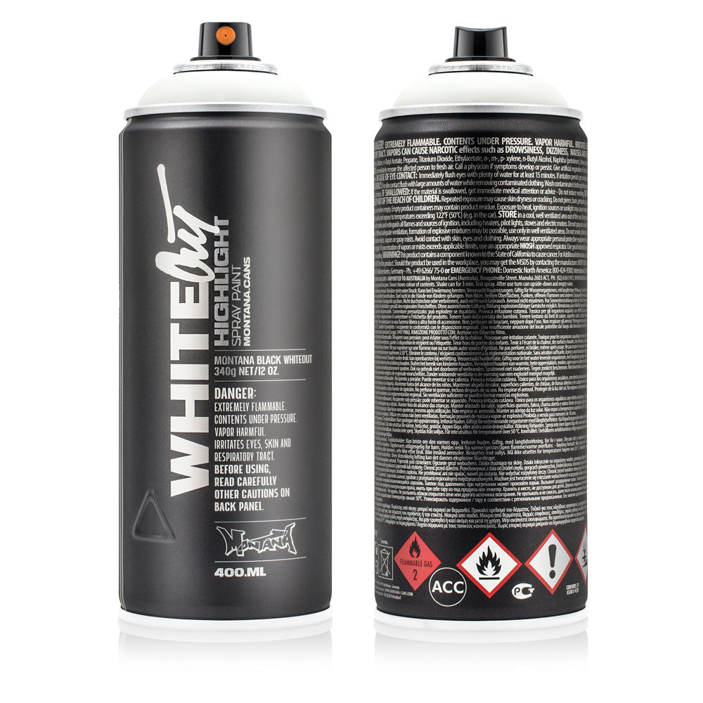 Montana Black Sprey Boya 400ml Whiteout BLK91505
