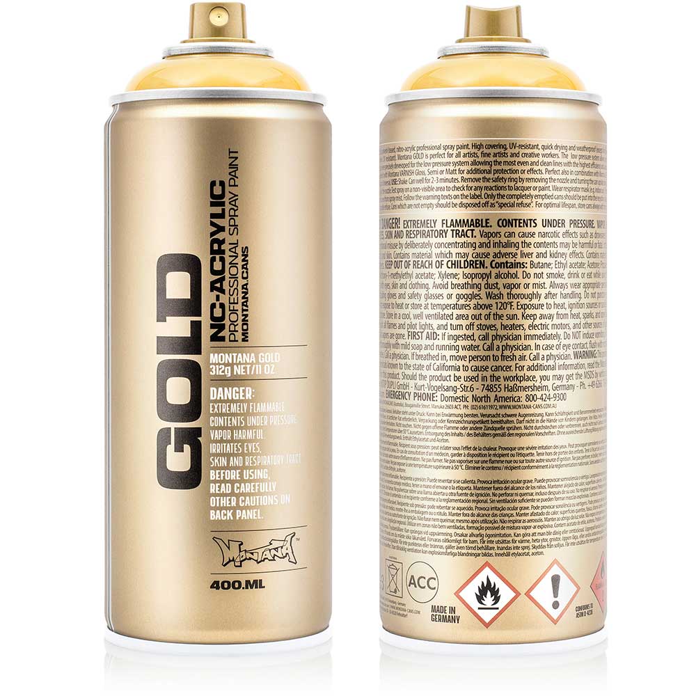 Montana Gold Akrilik Sprey Boya 400ml Transparent Yellow Cab T1220